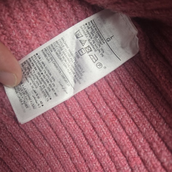 Old Navy Women's Pink Cardigan Sweater‎ Size Large Buttons Knit - Picture 4 of 8